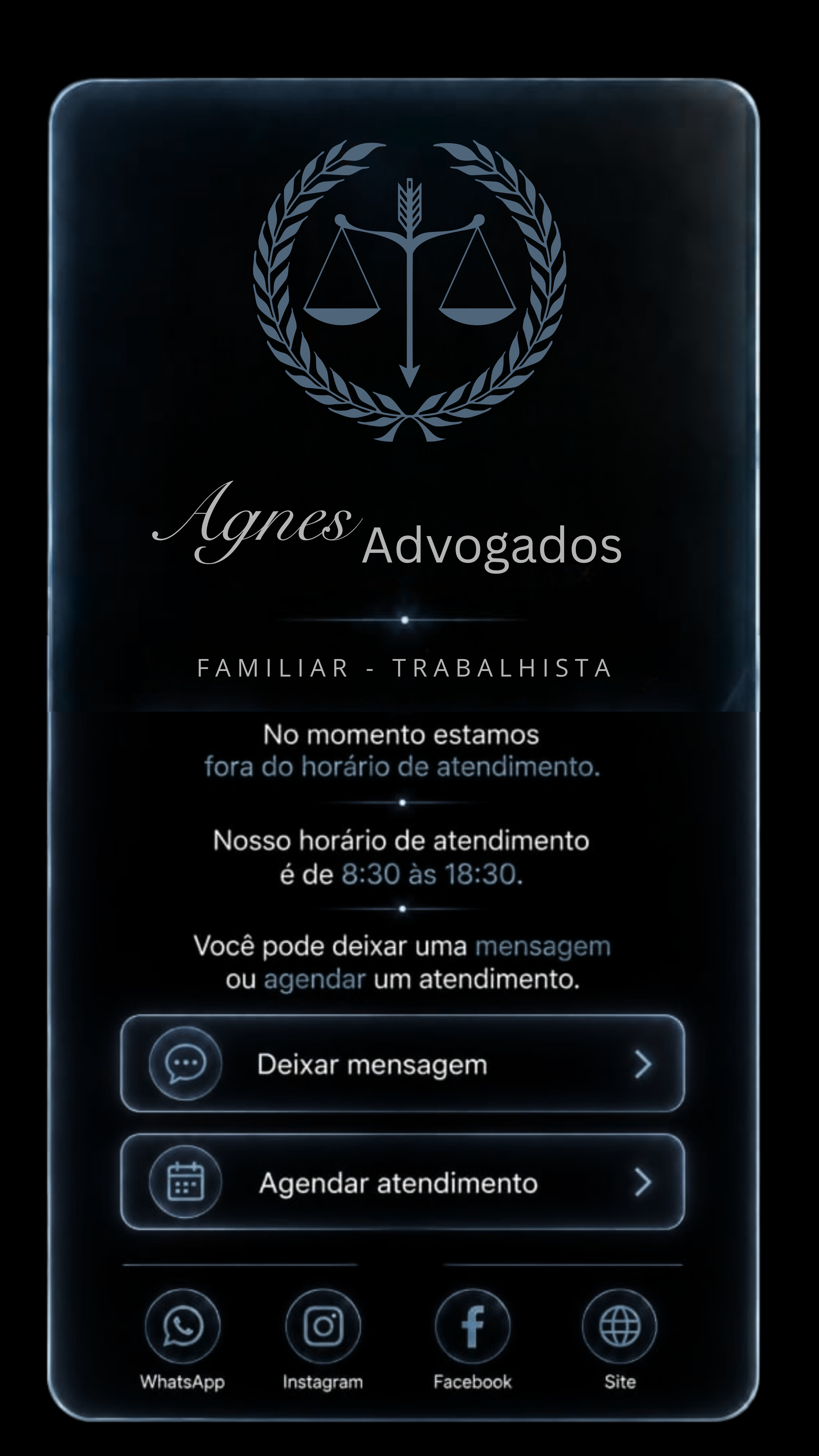 HR Advogados - fora do horário