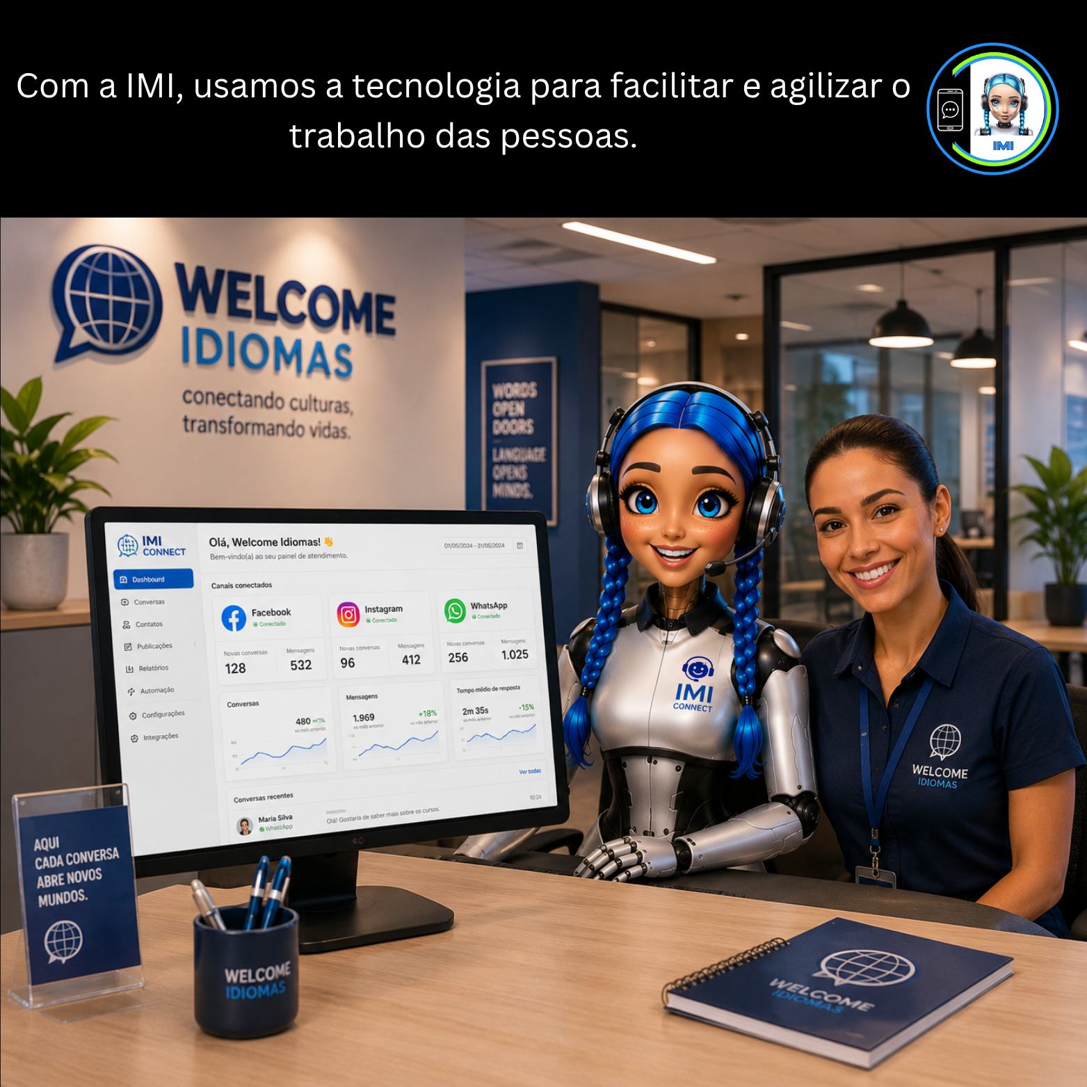 IMI com recepcionista